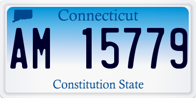 CT license plate AM15779