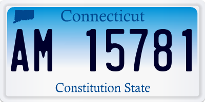 CT license plate AM15781