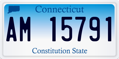 CT license plate AM15791