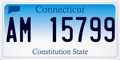 CT license plate AM15799