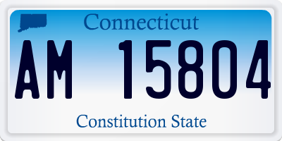 CT license plate AM15804