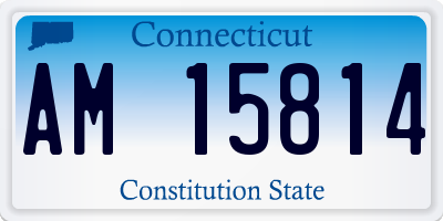 CT license plate AM15814