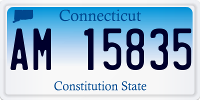 CT license plate AM15835