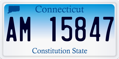 CT license plate AM15847