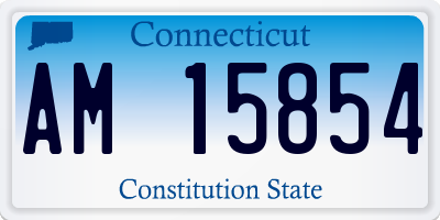 CT license plate AM15854