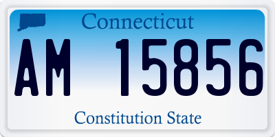 CT license plate AM15856