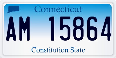 CT license plate AM15864