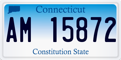 CT license plate AM15872