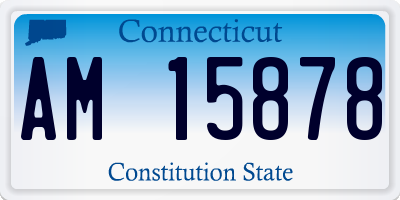 CT license plate AM15878
