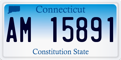 CT license plate AM15891