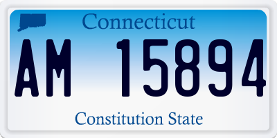 CT license plate AM15894