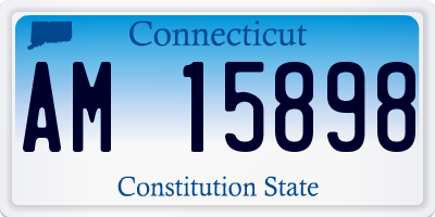 CT license plate AM15898