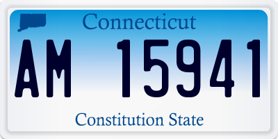 CT license plate AM15941