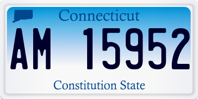 CT license plate AM15952