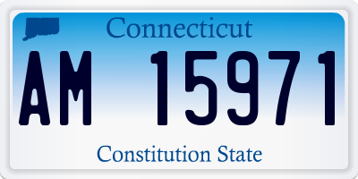 CT license plate AM15971