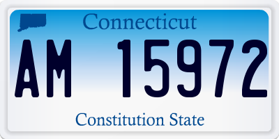 CT license plate AM15972