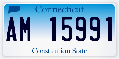 CT license plate AM15991