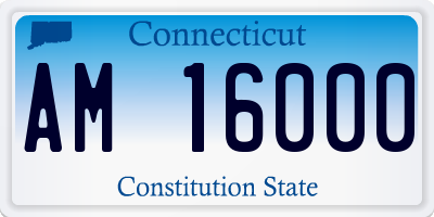 CT license plate AM16000