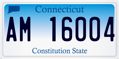 CT license plate AM16004