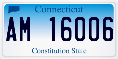 CT license plate AM16006