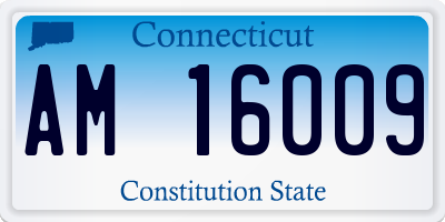 CT license plate AM16009