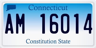 CT license plate AM16014