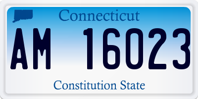 CT license plate AM16023