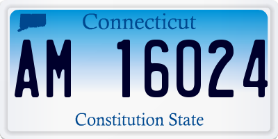 CT license plate AM16024