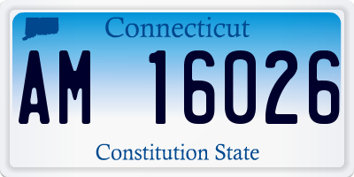 CT license plate AM16026
