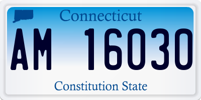 CT license plate AM16030