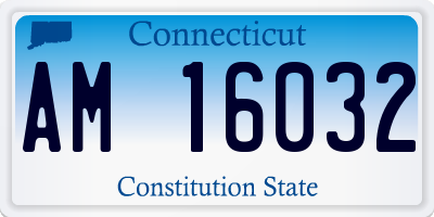 CT license plate AM16032