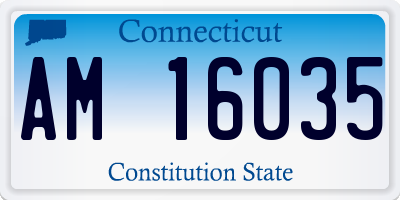CT license plate AM16035