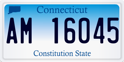 CT license plate AM16045
