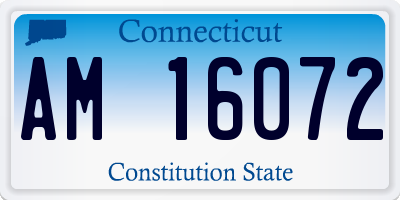 CT license plate AM16072