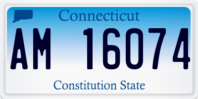 CT license plate AM16074