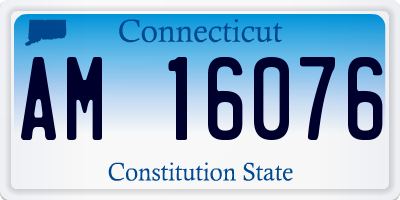 CT license plate AM16076