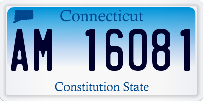 CT license plate AM16081