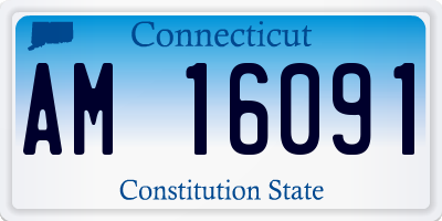 CT license plate AM16091