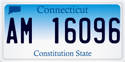 CT license plate AM16096
