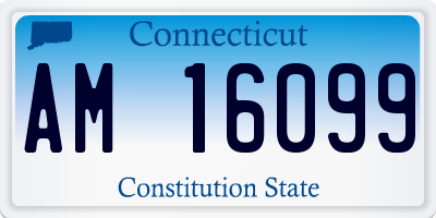 CT license plate AM16099