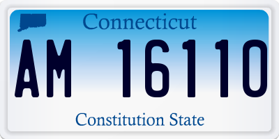 CT license plate AM16110