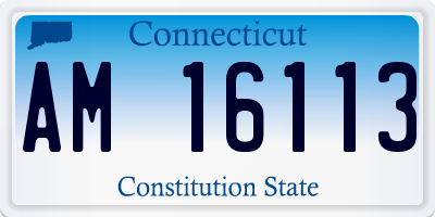 CT license plate AM16113