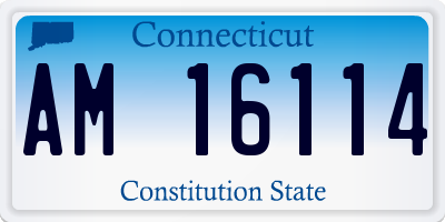 CT license plate AM16114