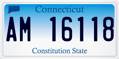 CT license plate AM16118