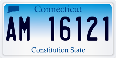 CT license plate AM16121