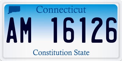 CT license plate AM16126