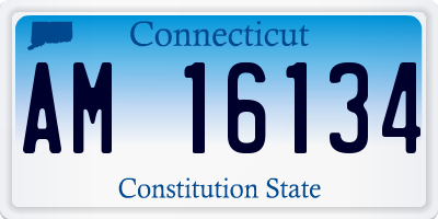 CT license plate AM16134