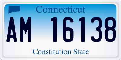 CT license plate AM16138