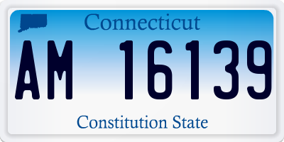 CT license plate AM16139