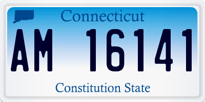 CT license plate AM16141
